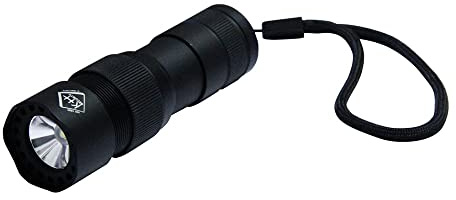 Kh-security Pro Alarm Taschenlampe mit Handschlaufe, mit USB-Schnittstelle akkubetrieben 300lm 99g