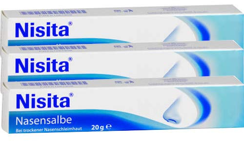 Nisita Nasensalbe 3x20g Spar-Set inclusive einer Handcreme von vitenda