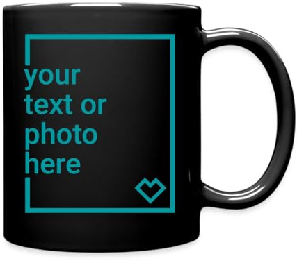 Spreadshirt Custom Mug Add Your Own Text or Image Personalised Coloured Mug