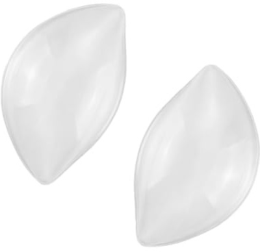 QUUPY 1 par de insertos de sujetador de silicona suave para el pecho, almohadillas para el sujetador push-up insertadores para mujer