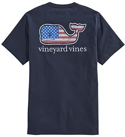 Vineyard Vines Men's Two Toned Whale Short-Sleeve Tee Casual (Pack of 1)