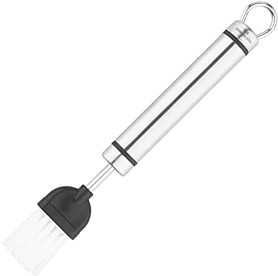 Stainless Steel Pastry Brush Nylon Bristles Glaze Milk Egg Yolk Hanging Loop