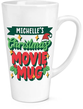 Gift Base Tazza da latte con scritta Christmas Movement, personalizzabile, 500 ml