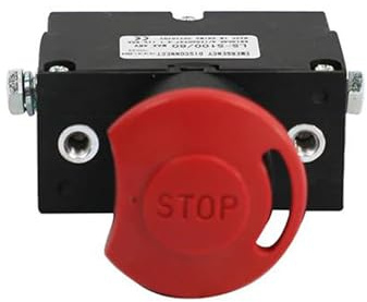 T TORY CARRIER Emergency Stop Button Quick Switch for Electric Pallet Jack EPJ3300 and EPT15, Red, 35601000006