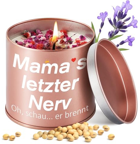 CadeauJoie Geschenke für Mama, 9OZ Lavendel kerzen Beste Mama Geschenk, Geburtstagsgeschenk für Frauen Frau Oma, Muttertagsgeschenke für Mama, Ostern Muttertag Geburtstag Weihnachten Geschenk