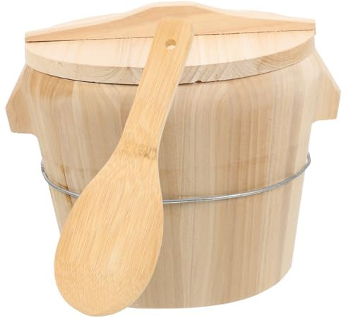 OKUMEYR 1pc Holz Reis Dampfer Eimer Deckel Natürliche Kantine Gedämpfte Eimer Für Küche Reis