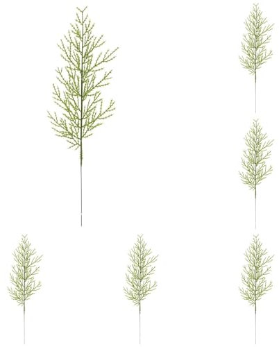 Generisch 40pcs Artificial Branches Christmas Cedar Needles Green Leaves Needles Spray Picking DIY Crafts Wreath Garland Christmas Decoration Home Holiday Decor Girlande Blumen Filz (GN1, One Size)