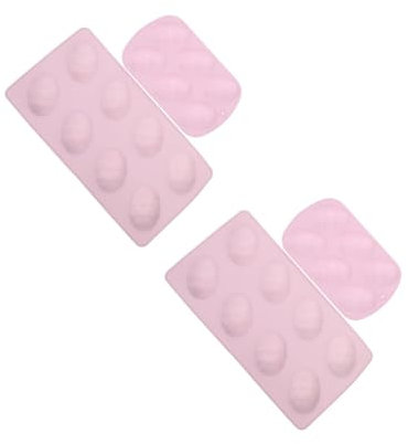 Cabilock 2 Juegos Molde De Pastel De Huevo Latas De Pastel Para Hornear Lata De Pan Plato Molde De Postre De Silicona De Pascua Molde De Pastel De Pascua Gel De Sílice Lavender 2 Piezas * 2