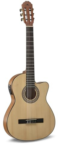 LUTHIER MANUEL RODRÍGUEZ E-Akustikgitarre Caballero Principio - Flamenco Cut - Massive Fichtendecke - Boden/Zarge Agathis - ETC-4 Preamp - CA-PM FE