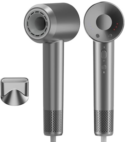 Ionic Hair Dryer – 150,000 RPM Brushless Motor Fast Drying, Professional Hair Blow Dryer with Diffuser, 3 Heat & 3 Speed Settings, Low Noise, Cool Shot, Anti-Frizz Hairdryers for Women & Man