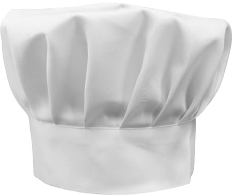 TNSOYCA Toque de Cuisinier,Chef Chapeau Unisexe, Réglable, en coton, pour Maison Cuisine Ecole Restaurant Boulangers, avec élastique à l'arrière