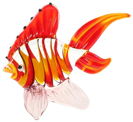 TOYANDONA Buntglas Fischfigur Handgefertigt Aquarium Dekoration Kleiner Skulptur für Tv Schrank und Wohnraum