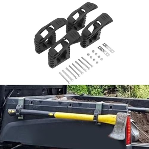 Jotekonoby Schnellspanner-Gummi-Klemmhalterungs-Set für UTV, Wohnmobil, LKW, Van, Geländewagen, sichere Schaufel und Getriebehalter, langlebige Gummihalterung für den Außenbereich (4 Sets)