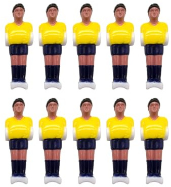 RWAJZAX 10 figuras de futbolín de mesa, de repuesto, de plástico duro, figura de acción