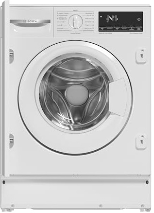 Bosch Serie 6 Einbau-Waschtrockner 8 kg Waschen 5 kg Trocknen WKD28490 | 1400 UpM, Auto Dry Feuchtigkeitssensoren, Kurzwaschprogramm in 15 Minuten, einfache Zeitvorwahl, Trommelbeleuchtung