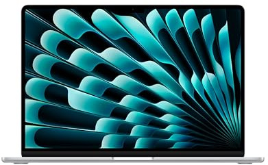 Apple MacBook Air de 15,3 Pulgadas con Chip M5: Pantalla Liquid Retina, CPU de 10 núcleos, GPU de 10 núcleos, 24 GB de Memoria unificada, 1 TB de SSD, Wi-Fi 7,Teclado español; Plata