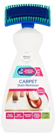 Dr Backmann Carpet Stain Remover, Works in 3 Mins, Gentle on Colours & Fibres, Removes Odours, with Brush