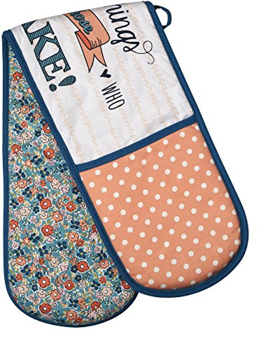 Premier Pretty Things-Doppio Guanto da Forno, Cotone, Multicolore, 18 x 83 x 2 cm