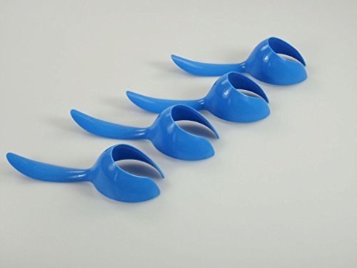 TUPPERWARE kökshjälp sked äggsked (4) ägghållare blå äggsked P 22595