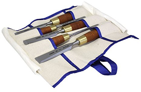 Stechbeitel Set 5 tlg (06/12/16/20/26) Premium in Segeltuch Rolltasche