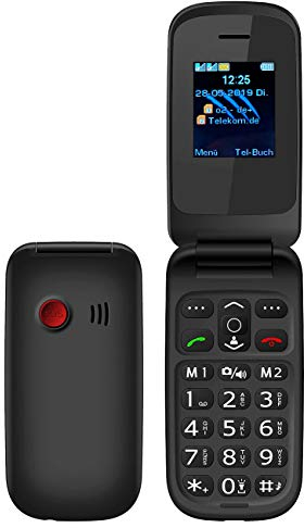 simvalley MOBILE Notruf-Klapphandy XL-949 mit Garantruf Easy, Dual-SIM und Bluetooth