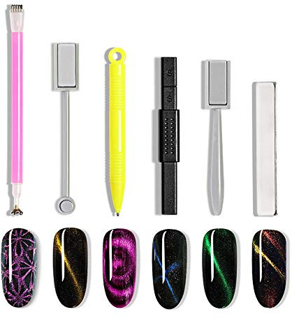 3D Nagel Magnet Stick Set, Anself Nail Art Werkzeug Magnetstift DIY Magic Cat eye Magnet Stick Set f¨¹r 3D magnetisches Katzenauge UV gel Polnisch Nagel Kunst
