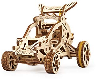 UGEARS Mini Buggy - Puzzle 3D per bambini e adulti - Kit modello meccanico di piccoli veicoli a motore - Kit modello in legno per adulti da costruire - Splendido regalo per ragazzi e ragazze