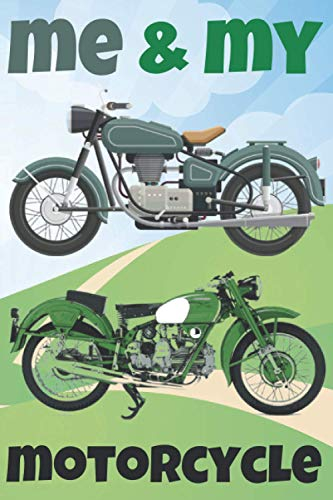 ME & MY MOTORCYCLE! Grid and Lined Journal A5 with Alphabetical Index + 5 Year Calendar Overview 2021-2025 + Numbered 172 Pages: Smart All-Purpose ... for Motorcycler Biker Chopper Motor Rider Fan