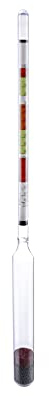 QWORK® Hydrometer, Triple Scale Set, Home Brew Equipment for Wine and Beer Making and Testing, 1 Pack