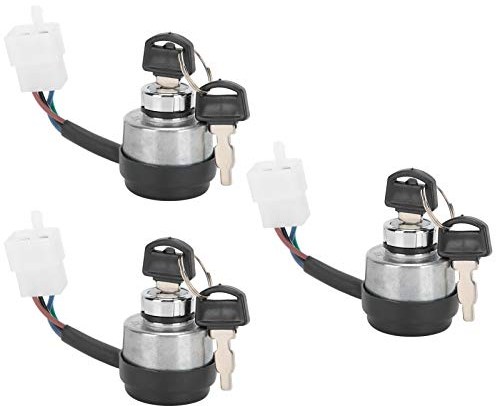 Interruttore di Accensione a Chiave Interruttore di Controllo dell'Accensione del Generatore di Benzina Universale 4 Fili con 2 Chiavi Interruttore di Avviamento del Motore per Fattorie, Giardini