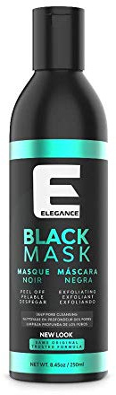 Elegance Peel Off Mask, 8.45 Oz, Black Face Mask with Charcoal, Facial Mask that Eliminates Blackheads, Removes Impurities and Restores your Skin