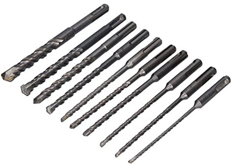 Bohrhammer-Bohrer, Steinbohrer-Set 160 mm Länge Rundschaft 4-12 mm Durchmesser für Ziegel für Beton für Stein