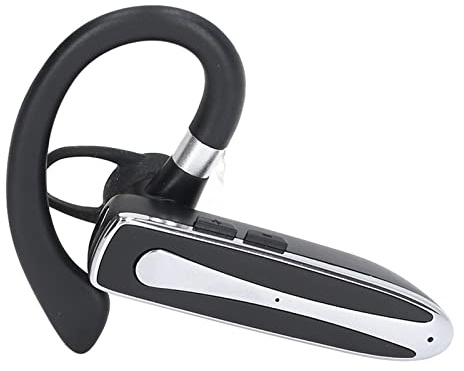 Bluetooth-hörsnäcka, Bluetooth-headset med Mikrofon för Mobiltelefoner, Dual MIC-brusreducering Vridbart Enörat Trådlöst Handsfree-headset med Laddningsfodral, Bekvämt Att Bära