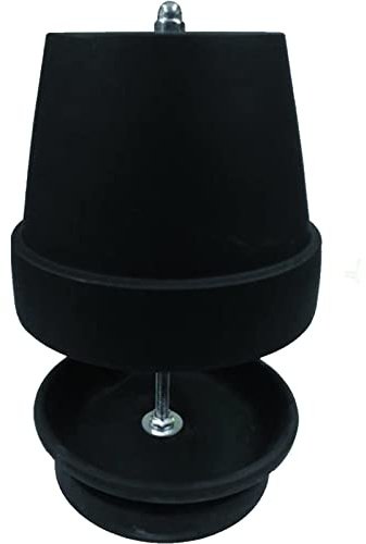 Horno de té grande,Calentador de Luz de té,Calentador de velas de lámpara de té,horno de té con calefacción para 5-6 velas de té,para jardín, terraza, dormitorio, sala de estar(sin Velas),Black