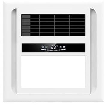 HAILM Bathroom Vent Fan with Light &Wireless Remote Switch, Exhaust Ventilation Fan for Various Ceilings with Temperature Display
