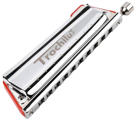 JDR Trochilus 10-Loch-Chromatik-Mundharmonika(Pop-Stimmung–C) | Einzigartige Anordnung der Stimmzungen, Dual-Tuning-Schiebesystem, Armonica – ein echter Game Changer