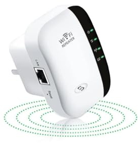 WiFi Extender repeater wireless Generation WiFi Booster,Covers Up to 2640 Sq.ft,Internet Booster with Ethernet Port,1-Tap Setup,Access Point, Signal Booster for Home broadband(White)