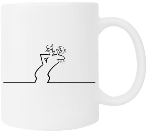 Pinitotee Keramik Tasse 300 ml Weiße Kaffeetasse Zylindrisch Wiederverwendbar