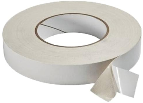 RFE 1 Roll of 25mm Wide (1) x 50 Metre Double Sided Sticky Tape, Adhensive Sticky Tapes, Double Sided Adhesive Clear Sticky Tape for Craft, DIY, Scrapbooking and Card Making, Arts, Rubber Stamps (1)