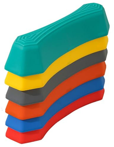 Stepping Stones for Kids, 6PCS Non-slip Plastic Balance Stepping Stones, Stackable Toddler Stepping Stones, Flexible Combination Sensory Toys for Indoor & Outdoor