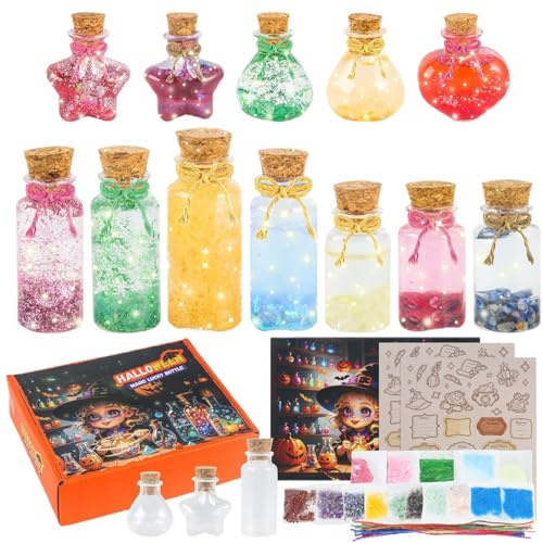 Potion Kit – Glow Dark Set – Handgjord halloween magiskt set | trollkarl förtrollande samling för trollformler, inlärningsfester, dekorationer
