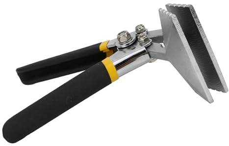 ZASCHMOY Alicates para Doblar Láminas de Metal, Cerradora Manual de Primera Calidad con Cómodo Antideslizante, Construcción Totalmente de Acero Resistente para Doblar y Aplanar Láminas de Metal,