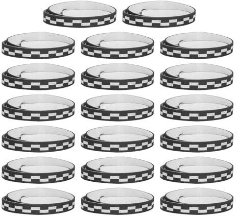 BESPORTBLE 20piezas Cinta Protectora para Bordes de Raqueta de Ping Pong Unidades Autoadhesivas Resistentes al Desgaste Banda Ligera para Proteger Palas de Tenis de Mesa Entrenamiento