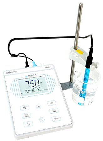 Apera Instruments PH700 bänkskiva labb pH-mätare, 0,01 pH exakthet, 1–3 poäng automatisk kalibrering, 3-i-1 pH/temp. Elektrod