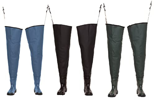 3Kamido WATSTIEFEL für Jugendliche Junior Anglerhose Fischerhose Tragetasche Jugend (Grün, 36 EU)