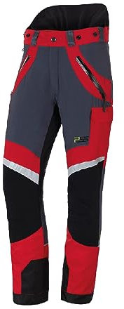 PSS Schnittschutzhose X-Treme Light Rot/Schwarz Größe 54