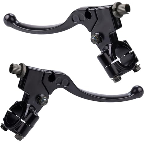 CNCMOTOK Vänster höger 22 mm koppling bromshandtag abborre kompatibel med Honda XR80 XR100 CRF70 CRF80 CRF100 Pit Dirt Motor Bike Motocross