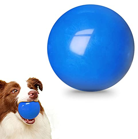 DLDER Indestructible dog balls, Solid Rubber Bouncy Balls for Dogs Aggressive Chewers,100% Safe & Non-Toxic, Floating Durable Dog Chew Ball for Medium&Large Dogs to Training, Play, Exercise and Fetch.
