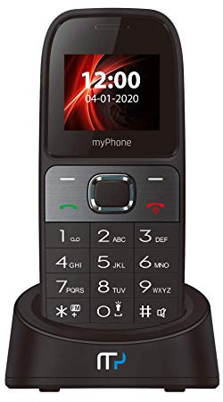 myPhone SOHO Line H31 GSM 3G Tischtelefon für Büro und zu Hause, mit Farbdisplay, Freisprechen, Dual SIM, großem Display, Schnurloses Telefon ohne Anrufbeantworter, Großtastentelefon mit Ladestation