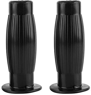 7/8 22mm Motorrad Gummiflaschen Handgriffe, 7/8 (22mm) 1 '' (24mm) Universal Leicht zu haltende Handgriffe Vintage Motorradlenker(Schwarz)